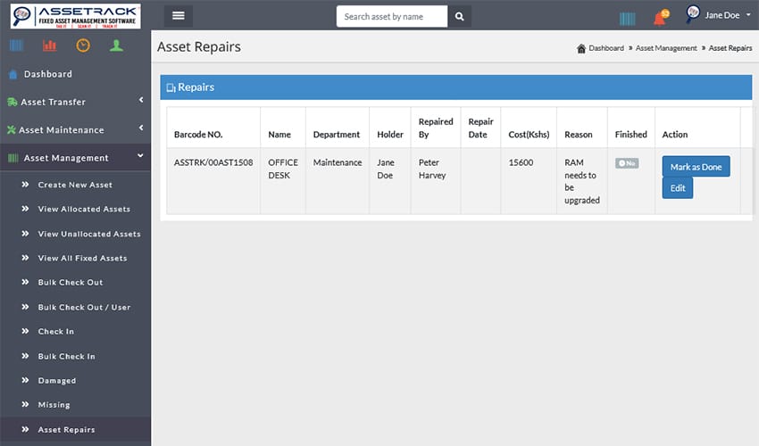 asset-maintenance-and-repairs - AsseTrack FAMS asset-maintenance-and-repairs