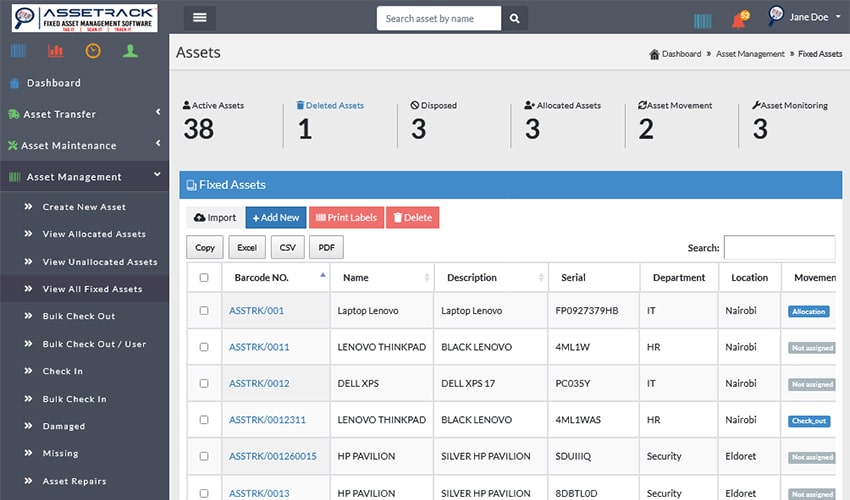 asset-manager-user-roles - AsseTrack FAMS asset-manager-user-roles