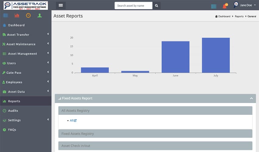 asset-tracking-report - AsseTrack FAMS asset-tracking-report